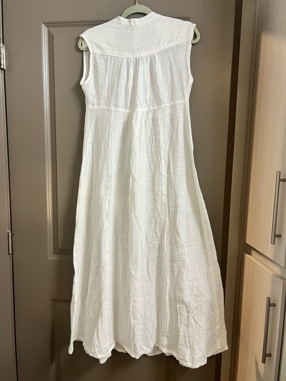 Beach Riot Sandra Dress Cotton Maxi Small White Vacation Resort wear - Picture 4 of 5